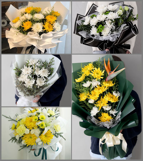 贵州毕节市威宁县龙场镇百花村白事花束代送